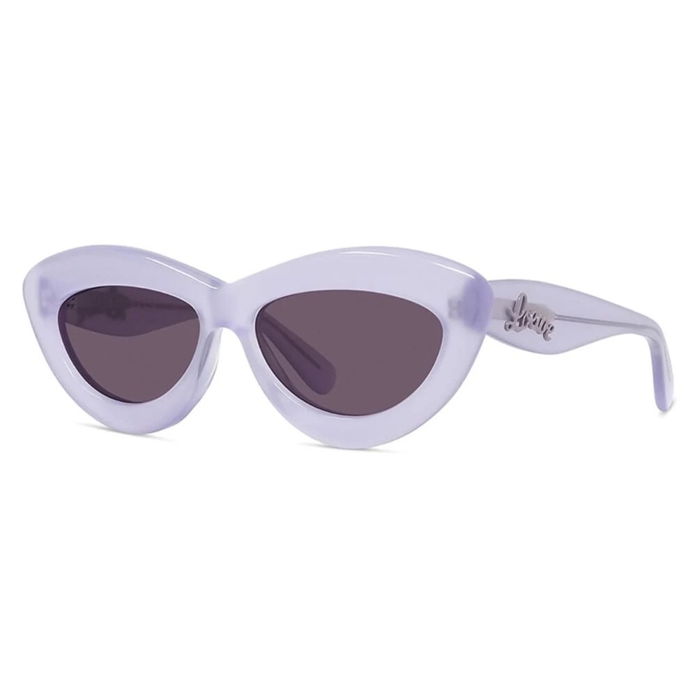 Loewe Oversized Acetate Sunglasses – Butterfly Frame – Purple – Authentic